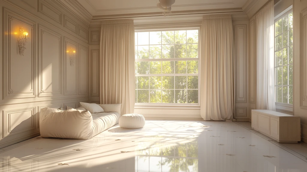 大气客厅落地门窗场景