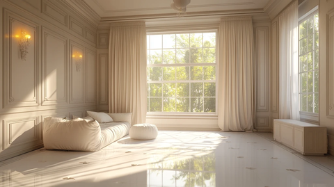 大气客厅落地门窗场景