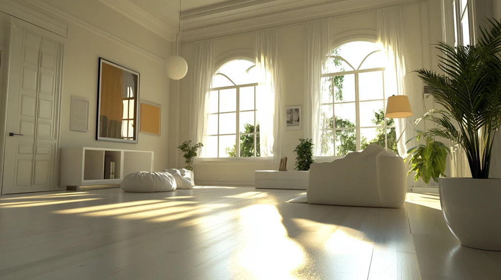 黄色室内暖光太阳光