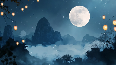 中秋唯美宽屏壁纸