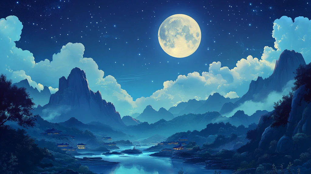 星月河幻想插画