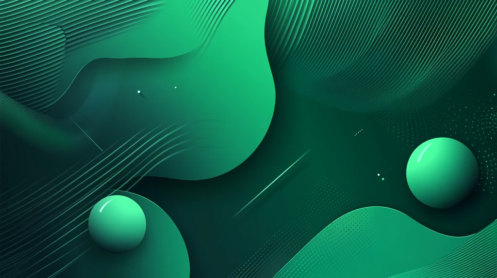 绿色渐变科技风背景