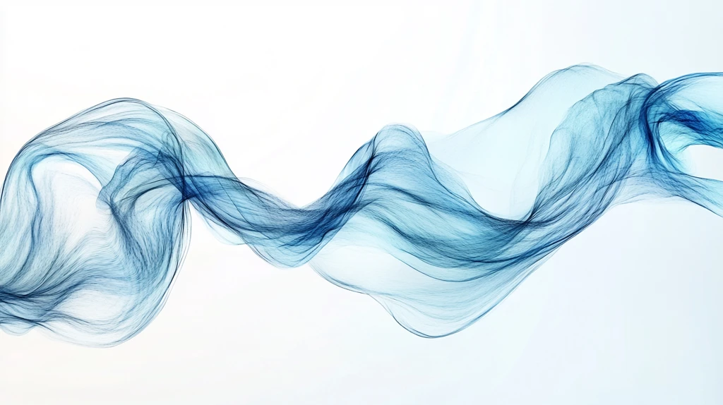 蓝色线条烟雾波浪