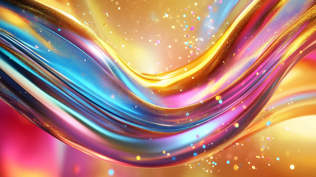 流光渐变彩色炫酷飘带