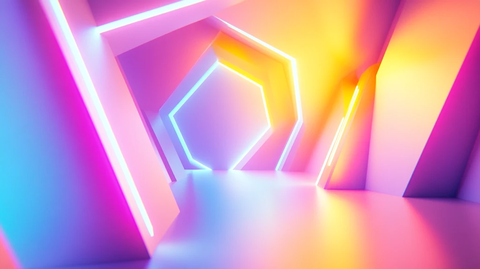 立体渐变发光体设计