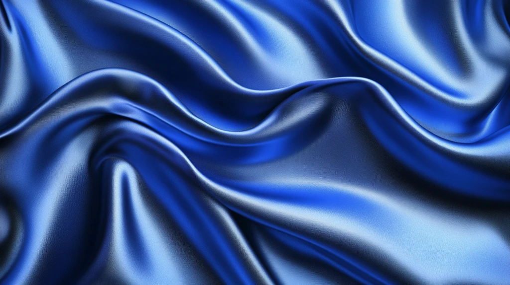 蓝色动感丝绸背景