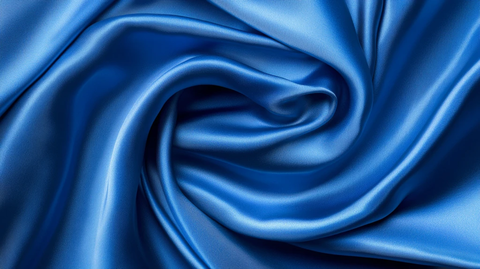 蓝色缎地