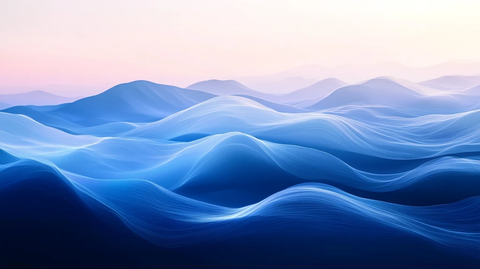 超质感山水线条背景