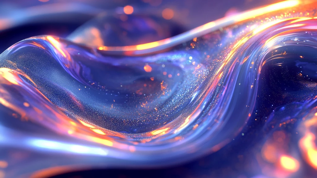 科幻感蓝色流动感背景