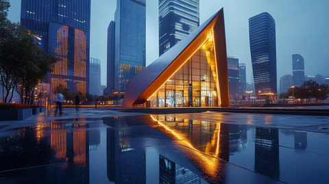 天府金融中心城市夜景