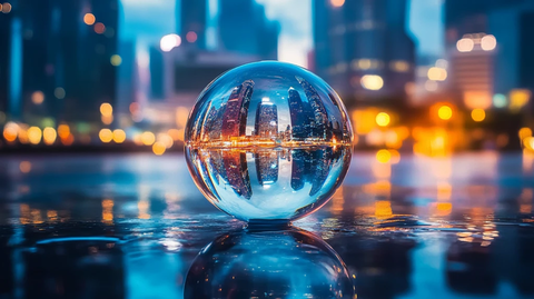水晶球倒影