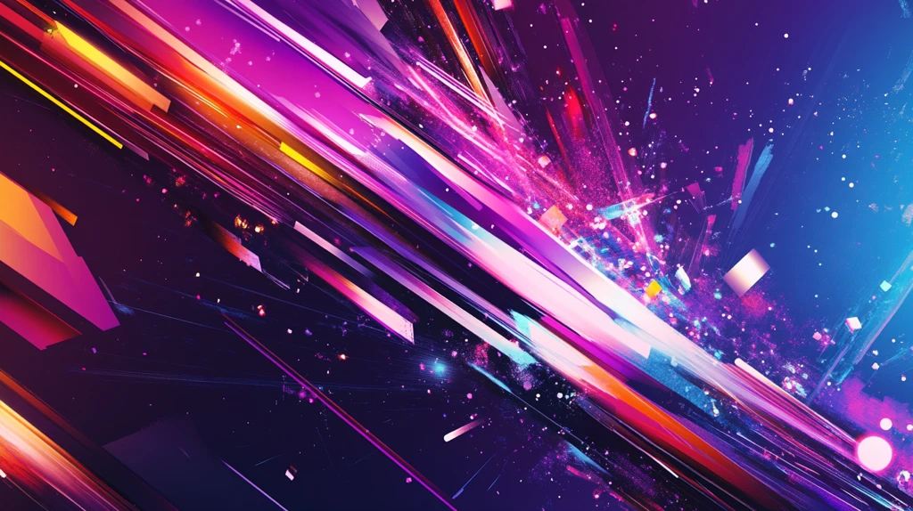 科技风炫彩背景