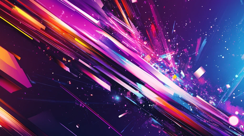 科技风炫彩背景