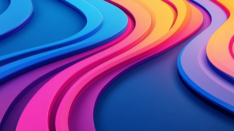 简洁大气拼色曲线纹理