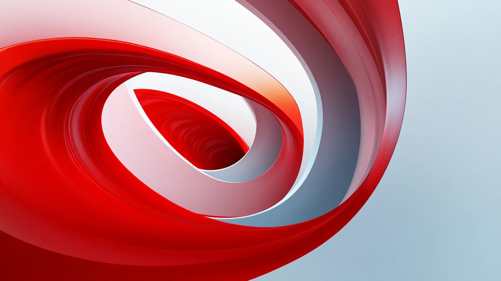 简约大气红色蓝色