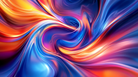彩色酷炫流动感背景