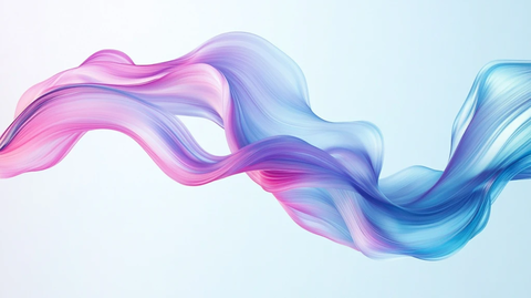 曲线线条丝带飘带流体