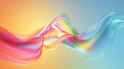 炫彩飘带丝绸素材