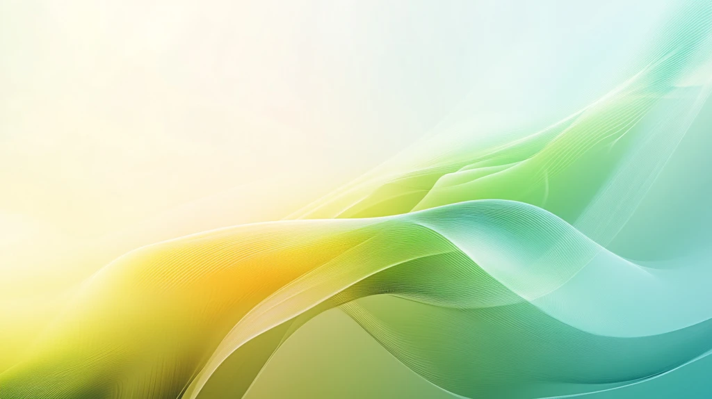 橙色绿色动感曲线