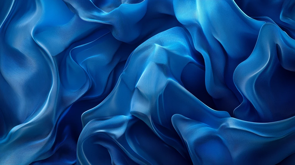 蓝色动感丝绸背景