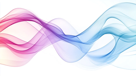 抽象动感飘带线条