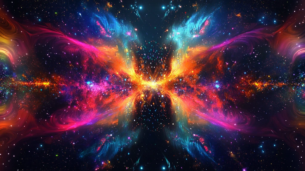 高端绚丽彩色炫酷背景