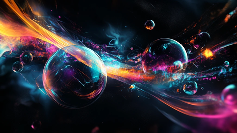 绚丽气泡背景壁纸素材