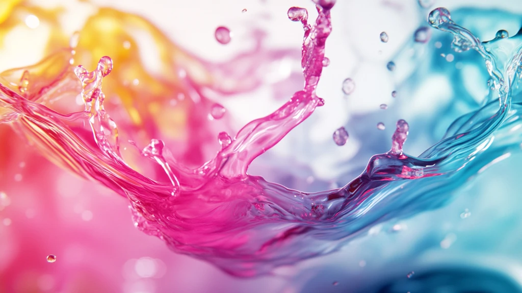 流动的彩色水波动感