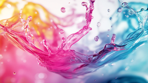 流动的彩色水波动感