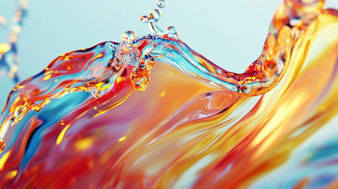 流动的彩色水波动感