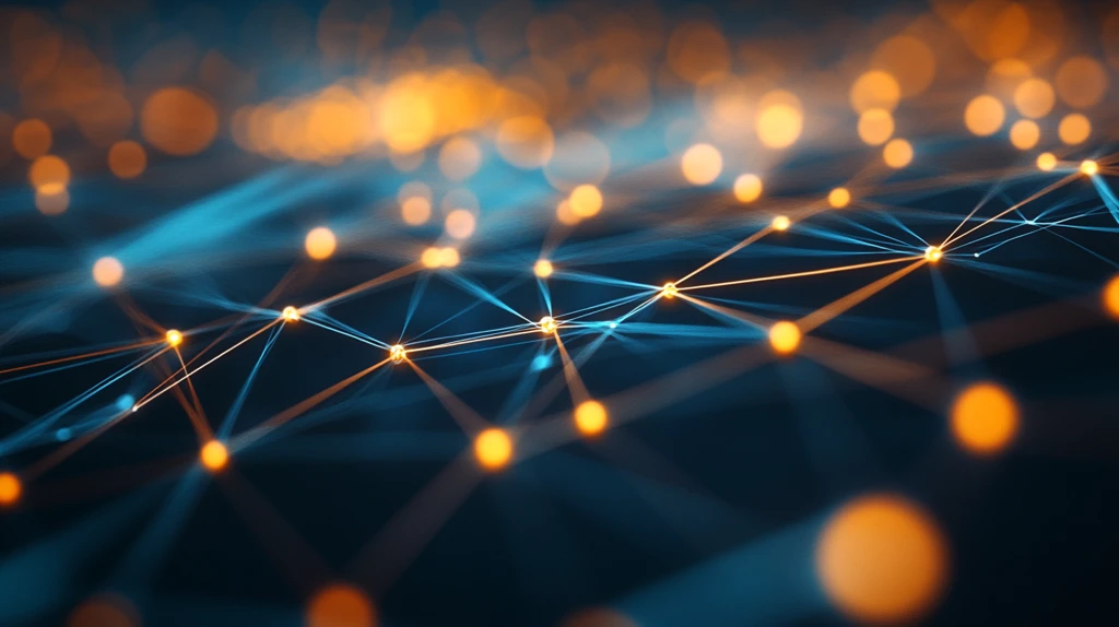 橙色科技信息网络光线