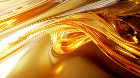 金色动感线条流体熔浆