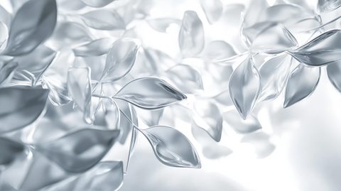 蓝紫色树叶背景