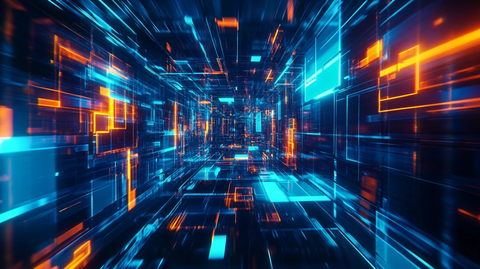 红蓝科技无限背景