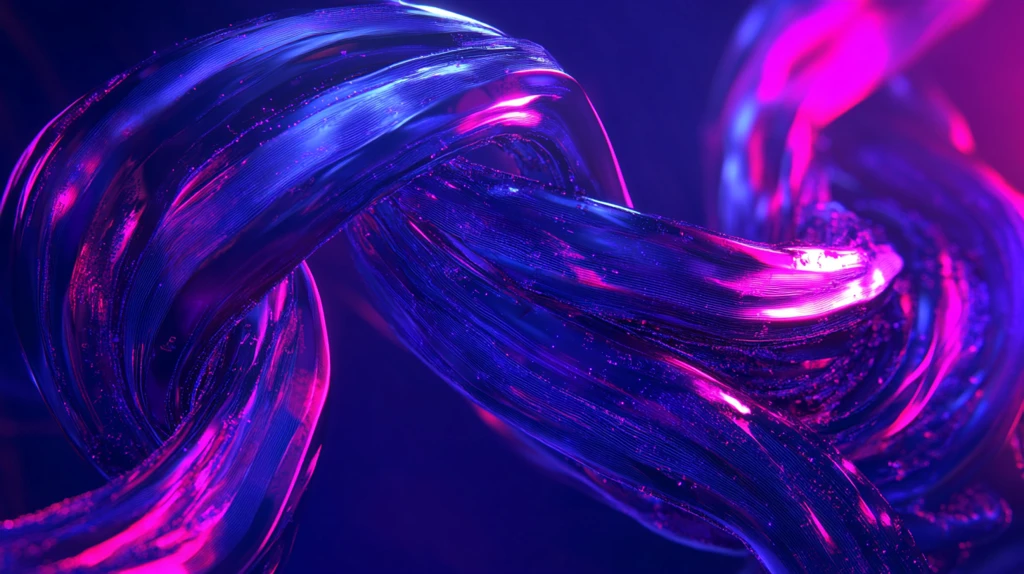 蓝紫色渐变抽象流光