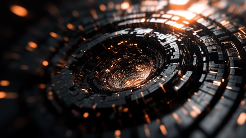 科技风格黑洞时间