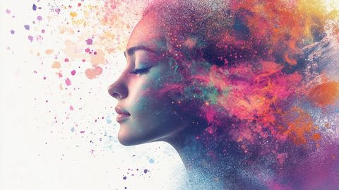 炫酷冷暖色晕染