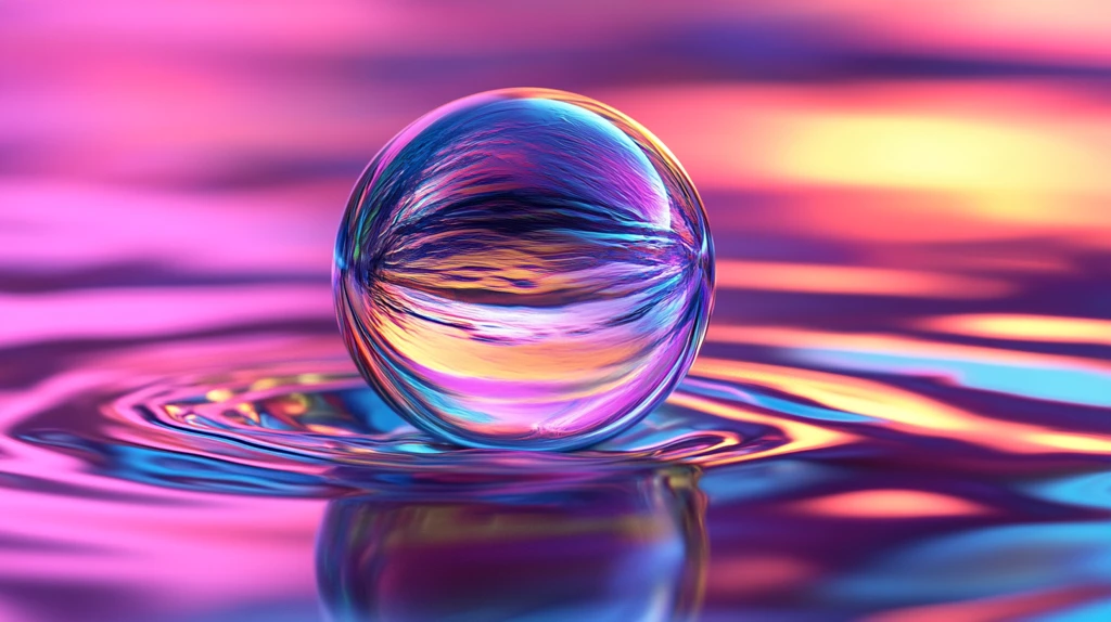 水滴在水面上的艺术