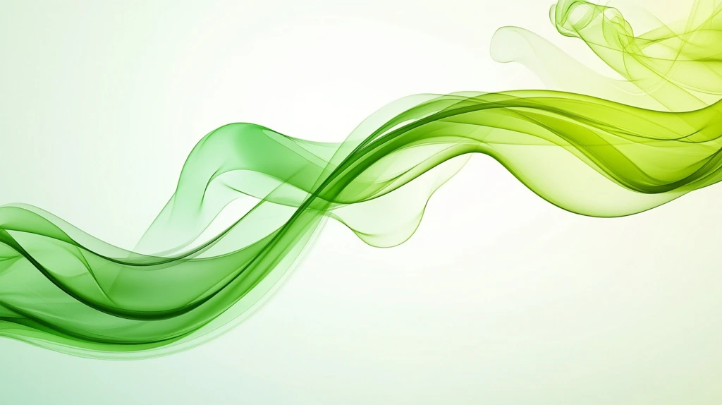 柔美绿色曲线
