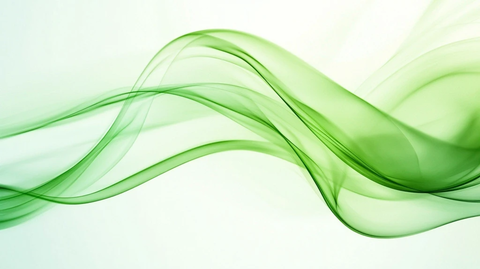 柔美绿色曲线