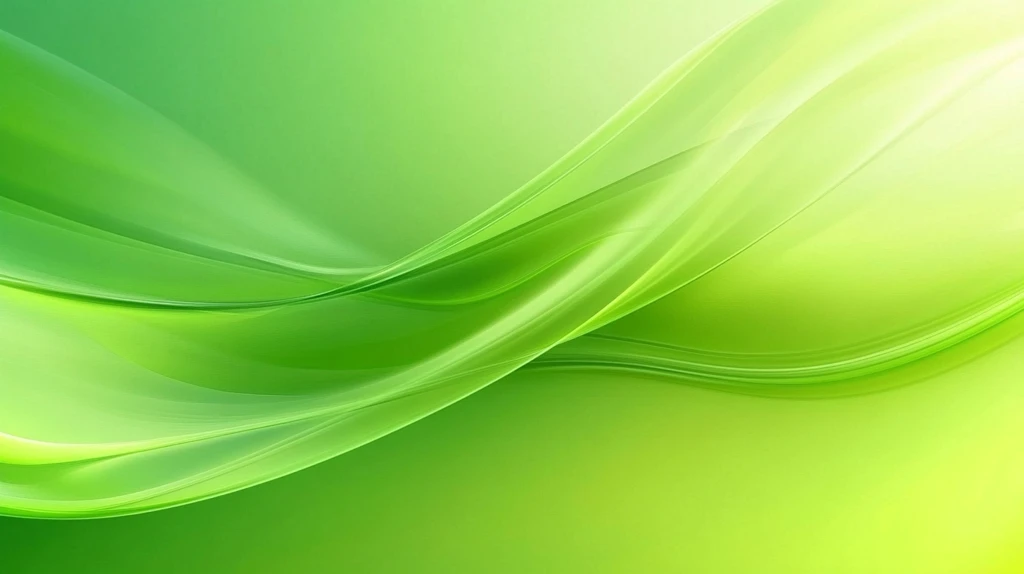 柔美绿色曲线
