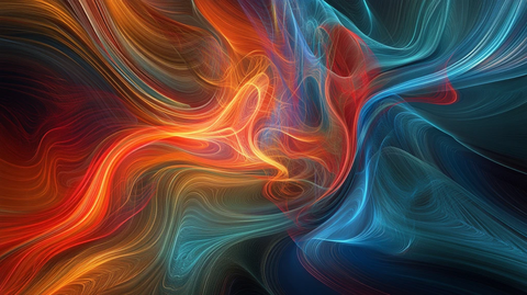 幻彩流体抽象线条背景