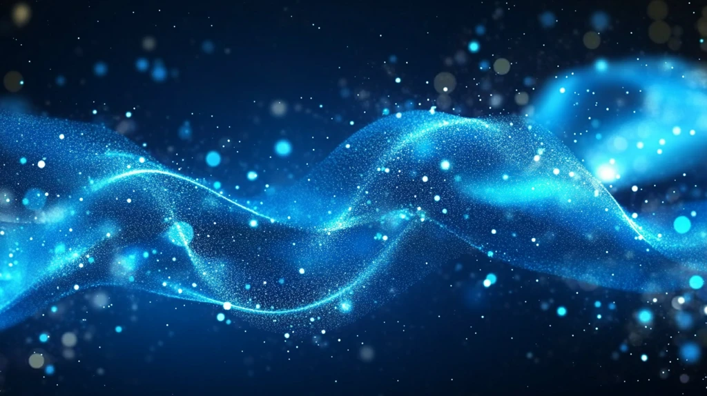 科幻感蓝色流动感背景