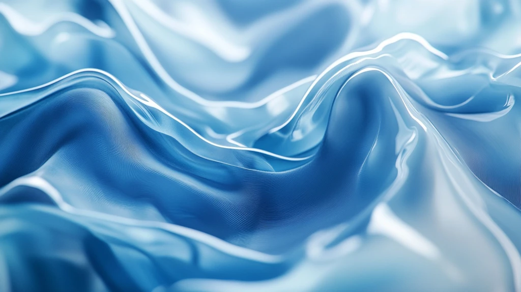 蓝色动感丝绸背景