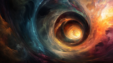 吊顶喷画宇宙漩涡