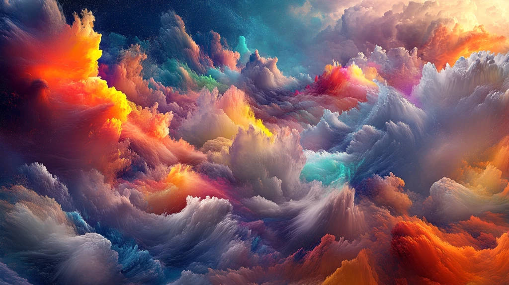 高清彩色流彩背景墙