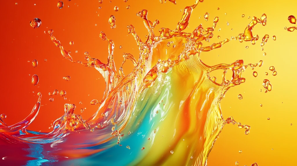 流动的彩色水波动感