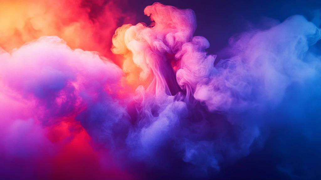 绘画梦幻烟雾五彩