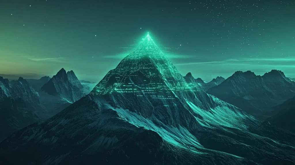 金字塔抽象大山山峰