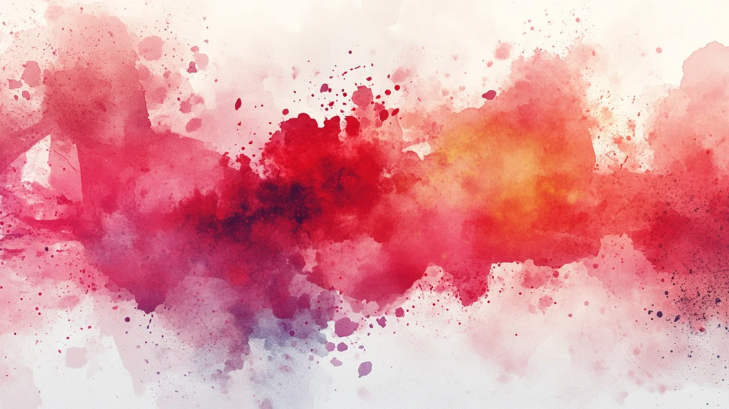 水墨晕染酒红色炫彩